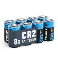 ABSINA 8 x CR2 3V lithium batterij voor camera's en nog veel meer - verzegelde en duurzame CR2-batterijen - CR2-batterijen met 800 mAh - CR2-batterij, 3 V lithium batterij
