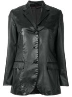 Helmut Lang Pre-Owned notched lapel buttoned jacket - Noir