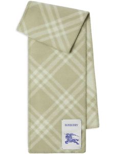 Burberry écharpe en laine à motif Vintage Check - Vert