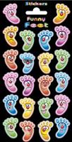 Funny Products stickervel Funny Feet