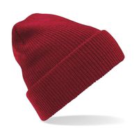 Heritage beanie wintermuts in het rood