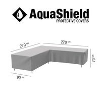 AquaShield loungesethoes L-vorm - 270x270x90x70 cm - Leen Bakker - thumbnail