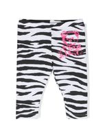 Moschino Kids legging à imprimé ourson - Noir