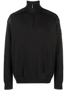 Calvin Klein pull en coton mélangé à col zippé - Noir