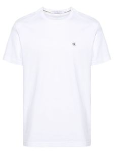 Calvin Klein Jeans t-shirt en coton à patch logo - Blanc