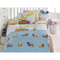 Dekbedovertrek Baby Man Man 100x140 Cm + 1 - 40x60 Cm - 100% Katoen Renforcé