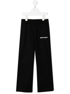 Marcelo Burlon County Of Milan Kids pantalon droit à logo Pixel - Noir