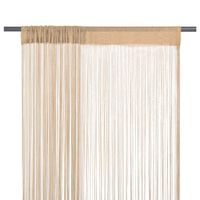 Draadgordijnen 140x250 cm beige 2 st