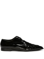 Dolce & Gabbana derbies à ornements strassés - Noir - thumbnail