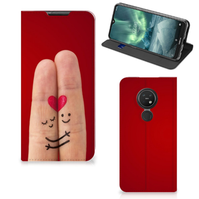 Nokia 6.2 | 7.2 Hippe Standcase Liefde - Origineel Romantisch Cadeau