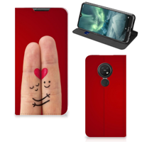 Nokia 6.2 | 7.2 Hippe Standcase Liefde - Origineel Romantisch Cadeau