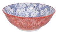 Tokyo Design Studio - Mixed Bowls - Blauw/Rode Kom - Sakura - 19.7 x 7cm 1000ml - thumbnail