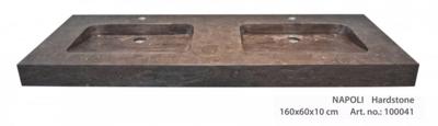BWH Design Napoli hardsteen wastafel zwart 160 cm BWH Design Napoli hardsteen wastafel zwart 160 cm