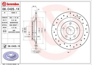 BREMBO XTRA LINE BREMBO, Remschijftype: Geperforeerd, u.a. für Mazda