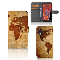 Samsung Galaxy Xcover 5 Flip Cover Wereldkaart