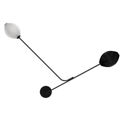 Gubi Satellite Wandlamp - Zwart & Wit Gubi Satellite Wandlamp - Zwart & Wit