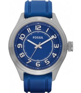 Horlogeband Fossil BQ1043 Silicoon Blauw 22mm