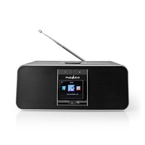 Nedis RDIN5005BK Internetradio 42 W Dab+ Fm Bluetooth® Afstandsbediening Zwart/zilver