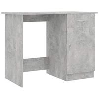 vidaXL Bureau 100x50x76 cm spaanplaat betongrijs