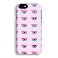 Smiley watermeloenprint: Volledig Geprint iPhone 7 Hoesje - thumbnail