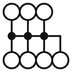 Phoenix Contact PTFIX 6/6X2,5-G GY 3273460 Verdeelblok 0.14 mm² 2.50 mm² Grijs 10 stuk(s)