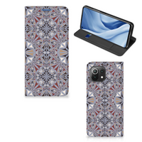 Xiaomi 11 Lite NE 5G | Mi 11 Lite Standcase Flower Tiles - thumbnail