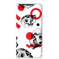 Mobiel BookCase Poco X4 Pro 5G Skull Red - thumbnail