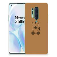 OnePlus 8 Pro Telefoonhoesje met Naam Baby Hyena