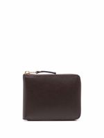 Comme Des Garçons Wallet grained leather wallet - Marron - thumbnail