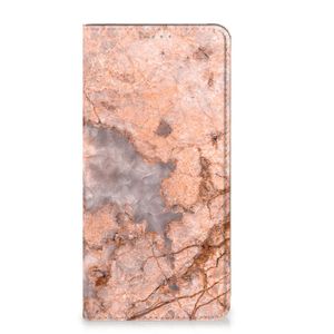 Google Pixel 7 Standcase Marmer Oranje