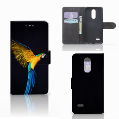 LG K4 (2017) Telefoonhoesje met Pasjes Papegaai LG K4 (2017) Telefoonhoesje met Pasjes Papegaai