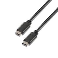 AISENS A107 – 0058 – 3 A USB 2.0-kabel, 3 m, voor telefoon, mobiele telefoon en tablet, zwart