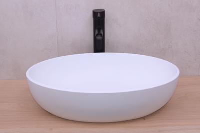 Saniclear Parel solid surface waskom 54x38cm mat wit Saniclear Parel solid surface waskom 54x38cm mat wit
