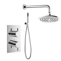 Crosswater MPRO Regendoucheset inbouw - 20cm hoofddouche - wandarm - staafhanddouche - chroom sw24481/SW451361/sw31358/sw385370/sw385437/