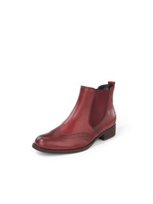 Chelsea-boots van nappaleer met perforatie Van Gabor rood