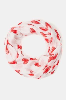 Ulla Popken Loop, hartjes, metallic effect - Grote Maten