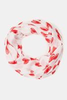 Ulla Popken Loop, hartjes, metallic effect - Grote Maten