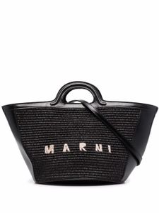 Marni sac à main Tropicalia à logo brodé - Noir