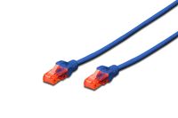 Digitus DK-1617-0025/B RJ45 Netwerkkabel, patchkabel CAT 6 U/UTP 0.25 m Blauw Halogeenvrij, Verdraaide paren 1 stuk(s) - thumbnail