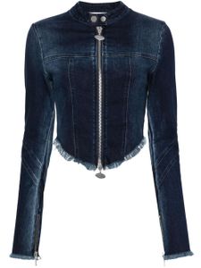 CANNARI CONCEPT veste en jean à bords francs - Bleu