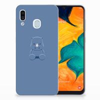 Samsung Galaxy A30 Telefoonhoesje met Naam Baby Rhino