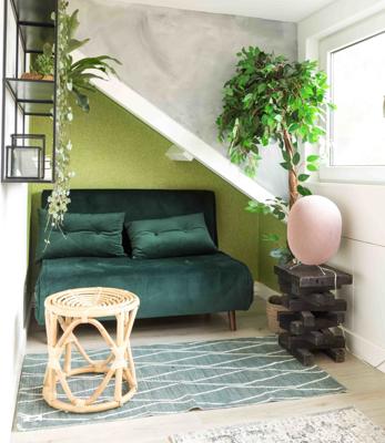 Oval staande lamp - Pale Pink