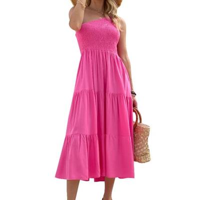 Loose Vacation Plain One Shoulder Dress Loose Vacation Plain One Shoulder Dress