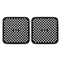 MasterPro Foodies Collection Siliconen bakmatten, 19 x 19 cm, gelijkmatige warmteverdeling, 100% anti-aanbaklaag en robuust, gemakkelijk te reinigen, 2 stuks