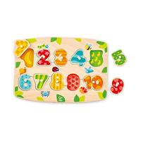 Hape E1404 Number Peg Puzzle - Wooden Educational Toy