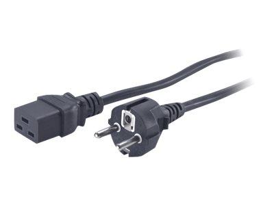 Voedingskabel - IEC 60320 C19 naar CEE 7/7 (M) - 230 Volt wisselstroom V - 2.5 m - zwart - voor P/N: SMT2200I-AR, SMT2200R2I-AR, SMT3000I-AR, SMT3000R2I-AR, SRT1500XLI, SRT2200XLI-KR Voedingskabel - IEC 60320 C19 naar CEE 7/7 (M) - 230 Volt wisselstroom V - 2.5 m - zwart - voor P/N: SMT2200I-AR, SMT2200R2I-AR, SMT3000I-AR, SMT3000R2I-AR, SRT1500XLI, SRT2200XLI-KR