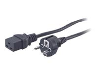 Voedingskabel - IEC 60320 C19 naar CEE 7/7 (M) - 230 Volt wisselstroom V - 2.5 m - zwart - voor P/N: SMT2200I-AR, SMT2200R2I-AR, SMT3000I-AR, SMT3000R2I-AR, SRT1500XLI, SRT2200XLI-KR