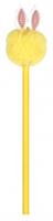 Moses potlood pompom Haasje junior 17,5 cm geel