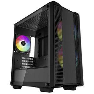 DeepCool CC360 Micro-tower PC-behuizing Zwart 3 voorgeïnstalleerde LED-ventilators