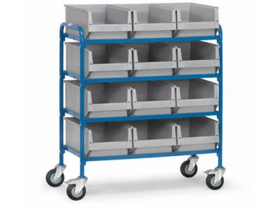 Fetra Hauptartikel 32941 Etagewagen Staal Poedercoating Laadvermogen (max.): 250 kg Stralend blauw (RAL 5007)